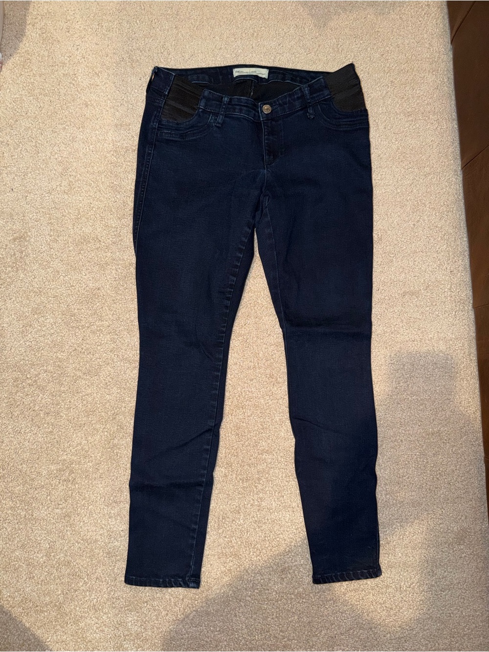 GAP Maternity Navy Elastic-Waist Skinny Jeggings